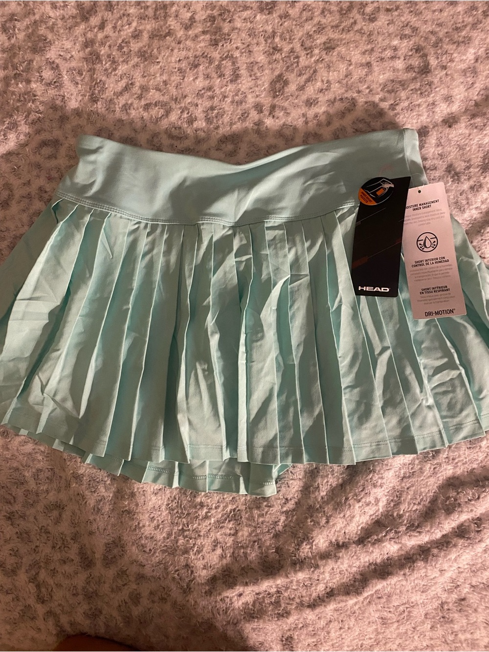 HEAD Pleated Skater Tennis Skirt in Light Aqua